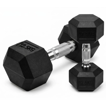 HANTEL OBCIĄŻNIKI DO ĆWICZEŃ MIĘŚNI HEX 12.5KG